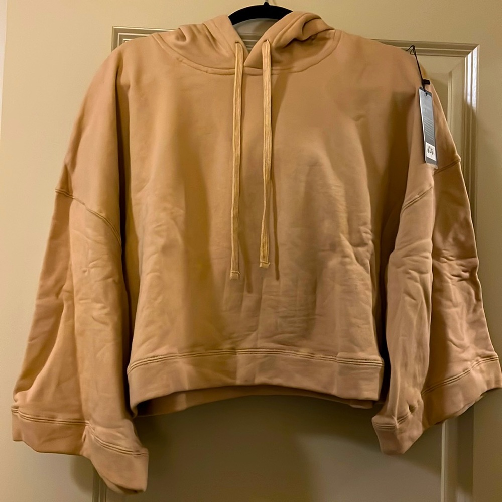 Camel Hoodie, wide & wide arms